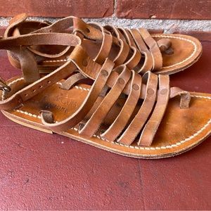 Brown size 37 or 6.5 KJacques St Tropez sandals